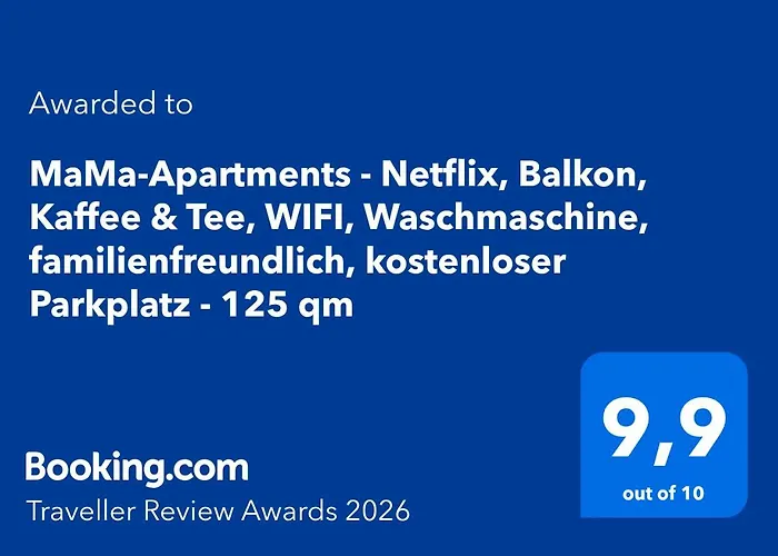 Apartament Mama-apartments - Netflix, Balkon, Kaffee & Tee, Wifi, Waschmaschine, Familienfreundlich, Kostenloser Parkplatz - 125 Qm *